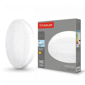 Світлодіодний світильник настінно-стельовий TITANUM 32W 5000K Криві лінії