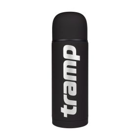 Термос Tramp Soft Touch 1 л чорний, термос трамп туристичний для напоїв