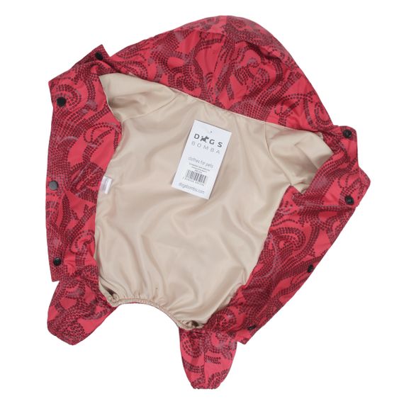 Дощовик ДЛЯ ДIВЧАТ візерунки червоний MD-14 | Зображення 4