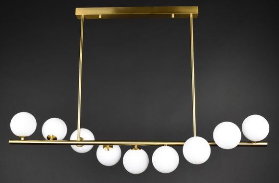 Люстра стельова на 9 лампочок 27671 Латунь 35-65х23х100 см.