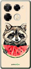 Чохол на Infinix Note 40 PRO 5G Єнотик з кавуном "4605u-3690-2448"