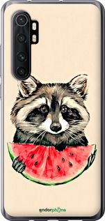 Чохол на Xiaomi Mi Note 10 Lite Єнотик з кавуном "4605u-1937-2448"