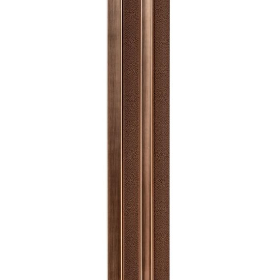 Рейка декоративная PS 2900х120х20мм Под коричневую кожу с бронзой SW-00002147- | Зображення 4