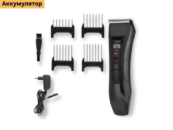 Професійна акумуляторна машинка для стрижки волосся з насадками XRPO KM-2840 чорна (lp-91734_444) | Зображення 1
