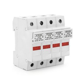 Корпус під плавкий запобіжник YRO RT18-32/4P, 32A, 500/690V, зі світловим індикатором, DIN, під запобіжник 10*38mm, контакти