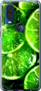 Чохол на Motorola One Vision Зелені часточки лимона "852u-1782-2448"