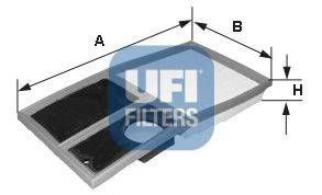Фільтр повітряний VW GOLF V, VI 1.4 06-, FABIA I, II 1.4 06- (вир-во UFI) UFI 3034200 на VW POLO (6R, 6C)