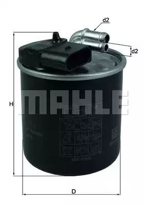 Фільтр паливний MAHLE/KNECHT MB V200, V220, V250, Viano 2,0-2,2 CDI OM651 10-, MAHLE/KNECHT (KL914) | Зображення 2
