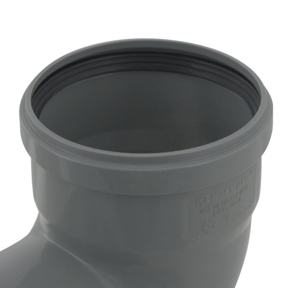 Коліно внутрішнє каналізаційне PolMark ф 110мм x90° | Зображення 2