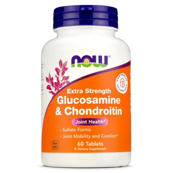 Препарат для суставов и связок NOW Foods Glucosamine & Chondroitin Extra Strength 60 Tabs