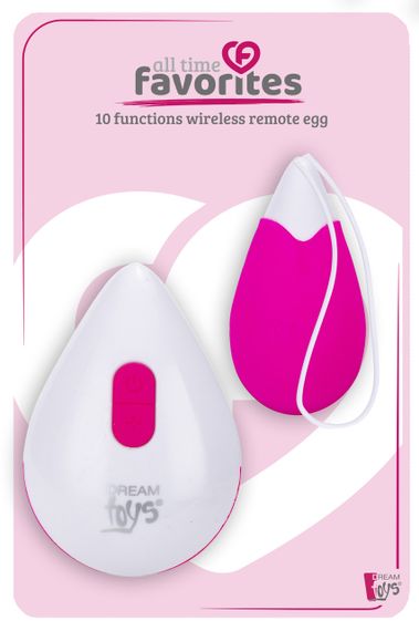 Виброяйцо с беспроводным управлением Dream Toys All Time Favorites, розовое, 6.2 см х 3.2 см Sex Aura | Зображення 5