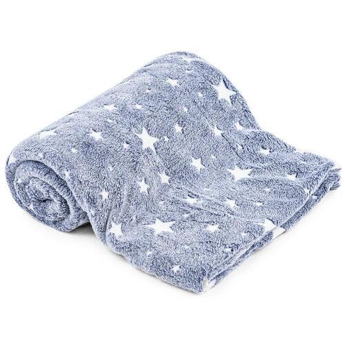 Плед, що світиться в темряві, плюшеве покривало Blanket kids Magic Star 150х100 см флісова ковдра. RJ-797 Колір: сірий | Зображення 2
