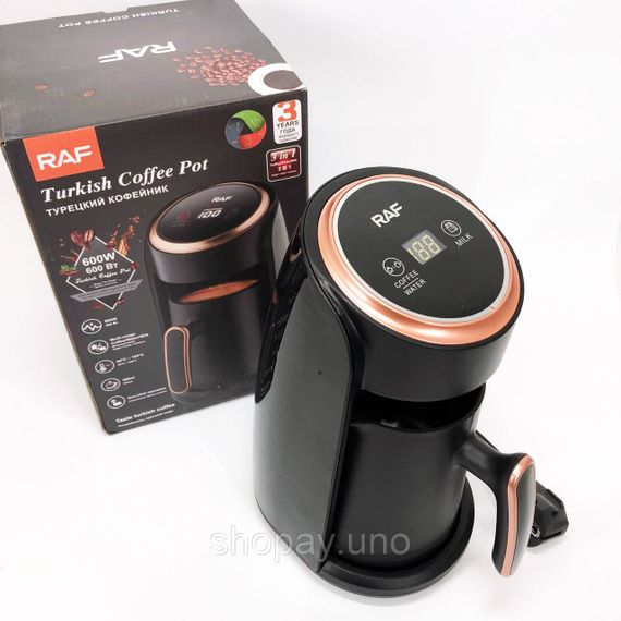 Электрическая турка для настоящего вкуса кофе RAF-R.116 300 мл 600Вт, Электротурка 0.5л ZW-86 | Зображення 6