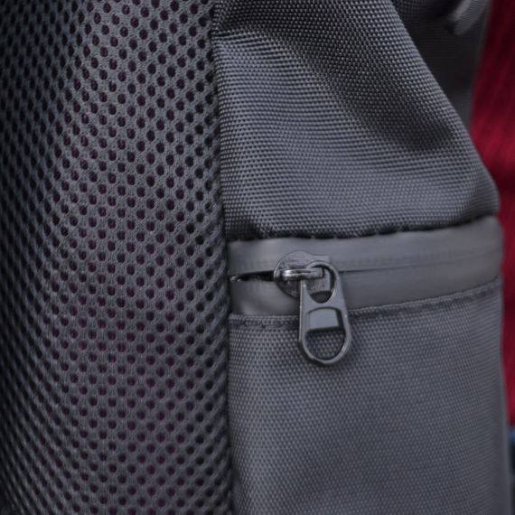 Міцний рюкзак для міста Roll Top, Жіночий однотонний рюкзак для ноута міського життя AG-16 | Зображення 7