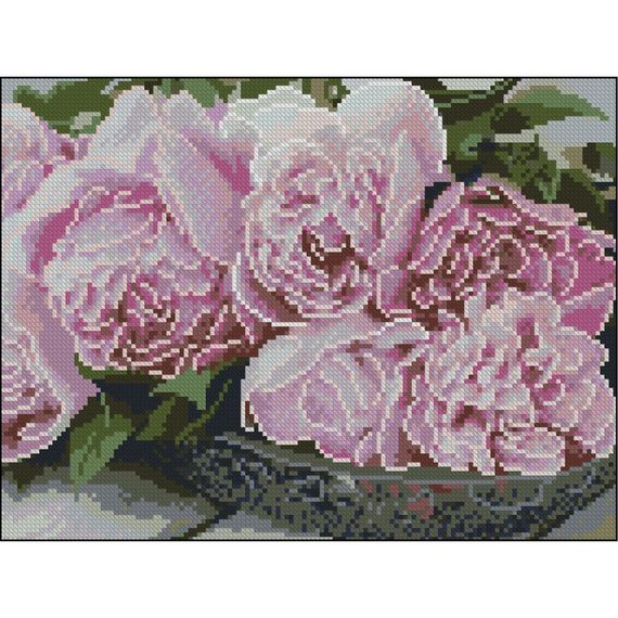 Алмазна мозаїка без підрамника "Букет" ZAV3040-17, 30х40 см