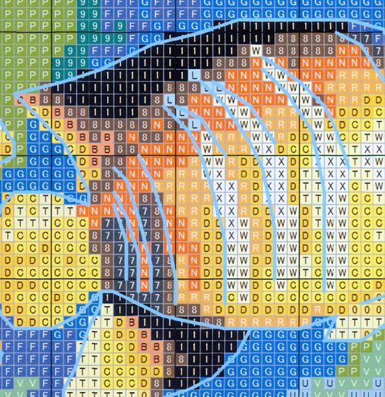 Набір для вишивання за нанесеною на канву схемою "Tropical fish  6". AIDA 14CT printed, 36*44 см | Зображення 3