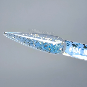 База для ногтей Victoria Avdeeva Magic Base 04 (небесно-голубой с золотой поталью) 12 мл HEMA & TPO FREE