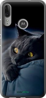 Чохол на Motorola Moto E6 Plus Димчастий кіт "825u-1780-2448"