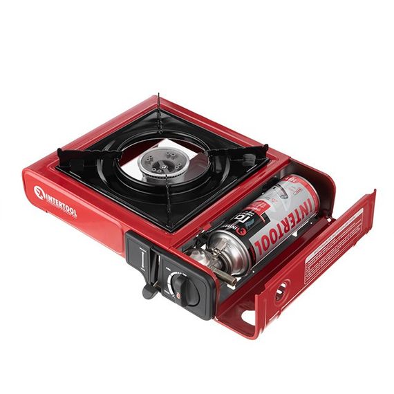 Плитка газова одноконфоркова, п'єзо підпалювання INTERTOOL GS-0001 | Зображення 5
