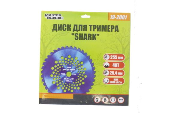 Диск для триммера Mastertool - 255 мм x 40 Т Shark (19-2001) | Зображення 1