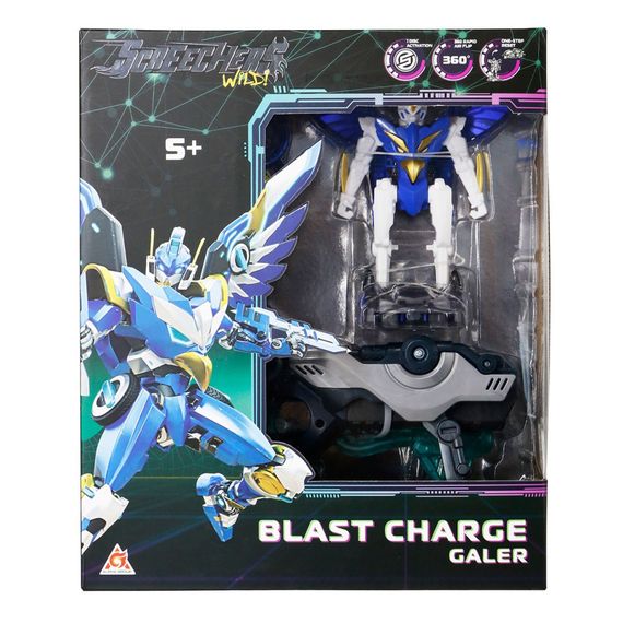 Дитячий ігровий набір S5 L1 ГАЛЕР Screechers Wild! EU686111 запускач-бластер, машинка-трансформер | Зображення 1