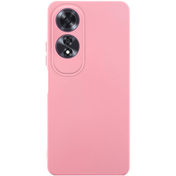 Чехол TPU GETMAN Liquid Silk Full Camera для Oppo A60 4G Розовый / Pink