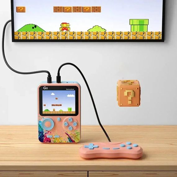 Портативная игровая консоль G5S+джойстик, 500 встроенных игр / Детская игровая приставка к телевизор | Зображення 3