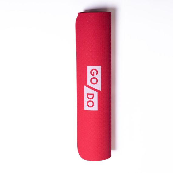 Килимок для йоги нековзкий 173×58 см Червоний HP-42-10R | Зображення 2