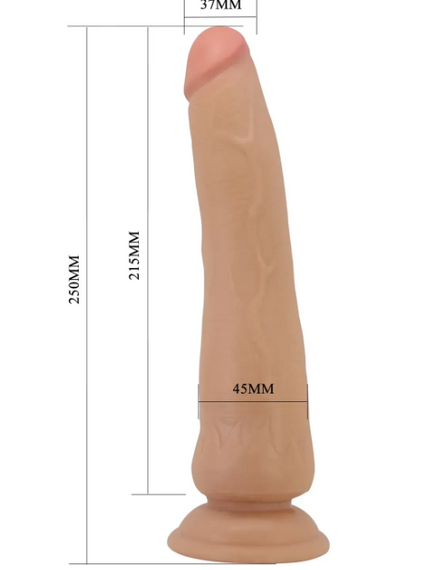 Фалоімітатор на присосці, з ефектом ковзної шкіри LyBaile - Tiemeyer Sliding Skin 9,8”, BW-008127LP Sex Aura | Зображення 2