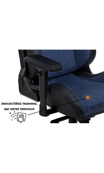 Кресло геймерское GT RACER X-8005 Dark blueBlack | Зображення 6