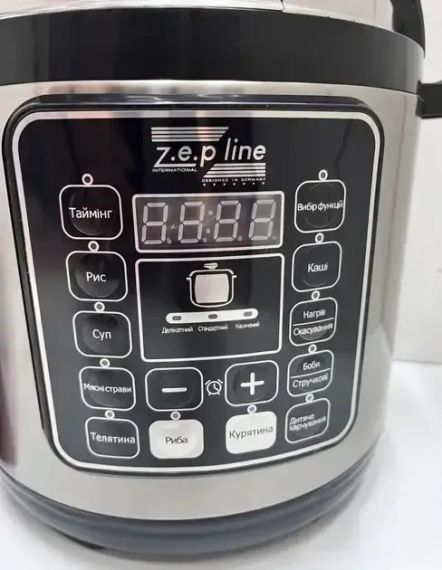 ОЧЕНКА! Мультиварка Zepline ZP-121 3000W 17 програм 7 л (Вм'ятина на корпусі, погана упаковка 3016) | Зображення 8