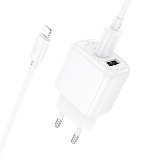 СЗУ Hoco CS51A Surplus (2USB-A) + кабель USB to Lightning White | Зображення 5