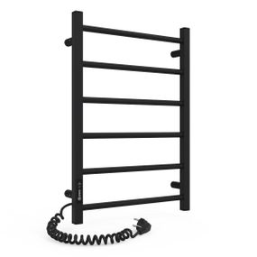 Электрическая полотенцесушилка Laris Зебра Альфа ЧФЧ6 400 х 600 Е (подкл. слева) R3