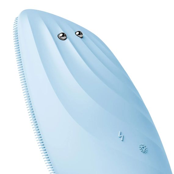Очищувальна щітка для обличчя GESKE Sonic Thermo Facial Brush&Face-Lifter 8в1 white, Блакитний | Зображення 4