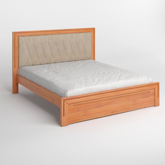 Полуторне дерев&#039;яне ліжко Mebigrand Торонто Т6 Яблуня/Аляска 23 (бежевий) 120х190 см (MBG-9433) | Зображення 1