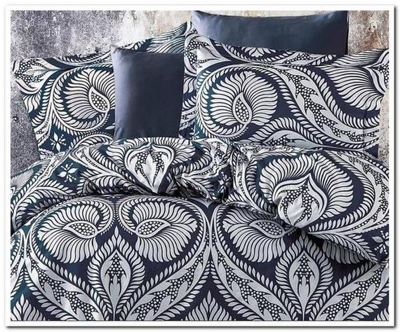 Постільна білизна Belizza Roman denim Сатин Бавовна Євро розмір