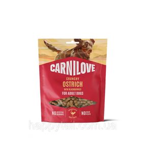 Хрустящее лакомство для собак Carnilove Crunchy Snack Ostrich со страусом и ежевикой 200 г