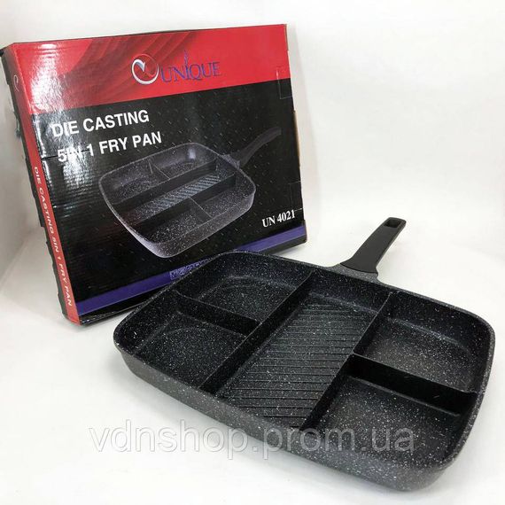 Сковородка удобная для кухни, Сковорода антипригарная с высокими бортами, Удобная сковорода для порций KN-18 | Зображення 4