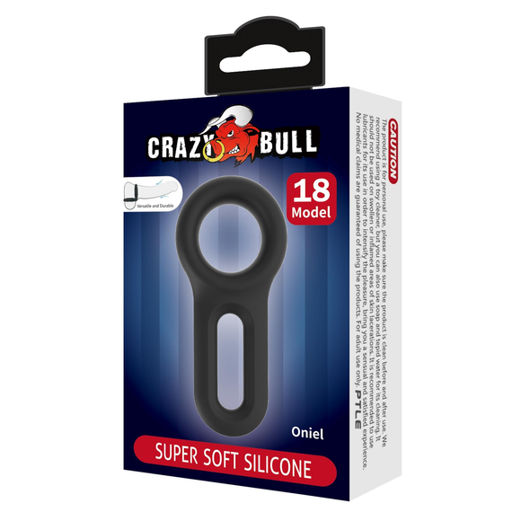 Эрекционное кольцо Crazy Bull №18 - Oniel super soft silicone, BI-210363 sexstyle | Зображення 6