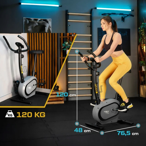 Велотренажер Trex Sport TX-450MB FLEXO магнитный серый | Зображення 7
