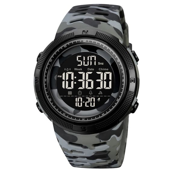 Чоловічий годинник Skmei 2070CMGY Camo Grey