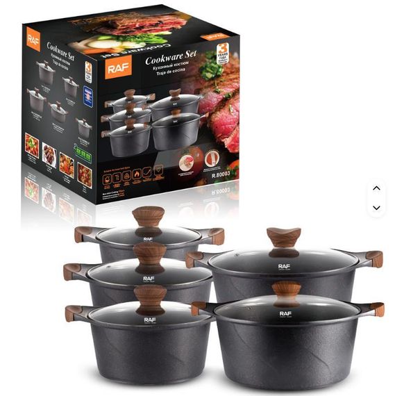 Набор кастрюль 5 в 1 Cookware Set R-80003