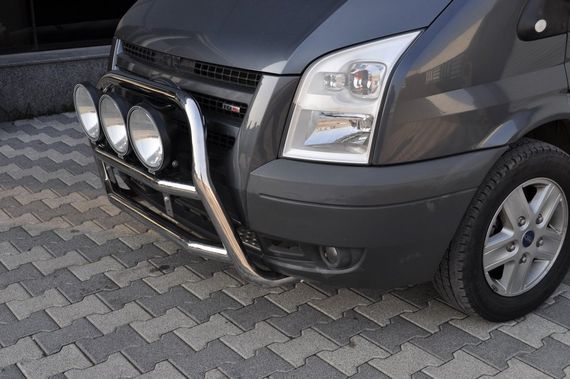 Кенгурятник WT018 (2006-2014, нерж.) для Ford Transit | Зображення 1