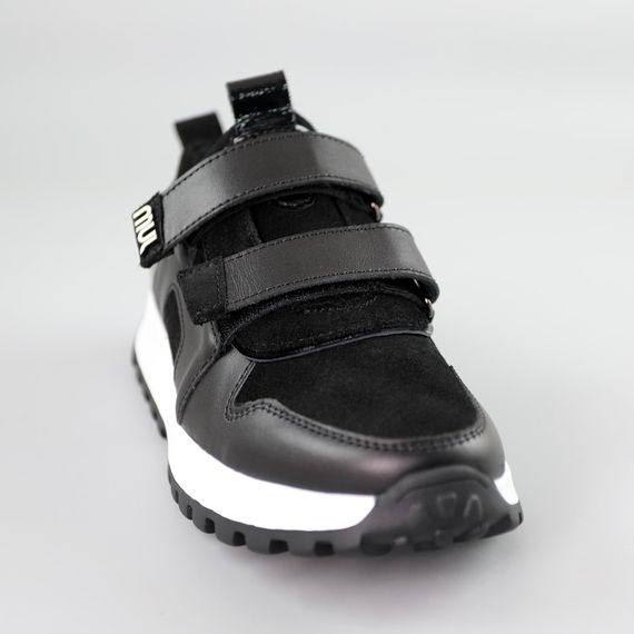 Кросівки жіночі шкіряні 591368 Чорні 36 37 38 39 40 41 | Зображення 1