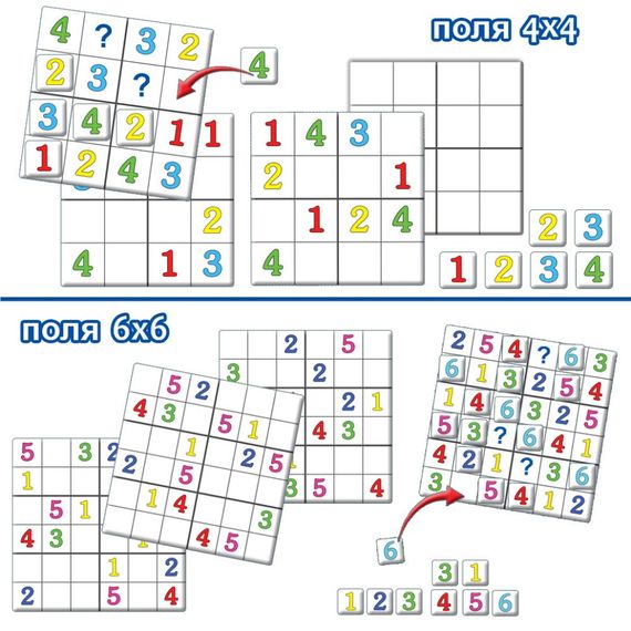 Детская развивающая игра "Логические ряды. Цифры. Судоку" 82753 от 3 лет | Зображення 2