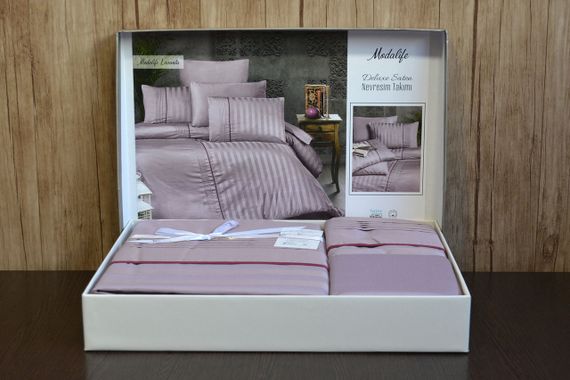 Постельное белье First Choice Deluxe Satin 200х220 Modalife Lavender | Зображення 3