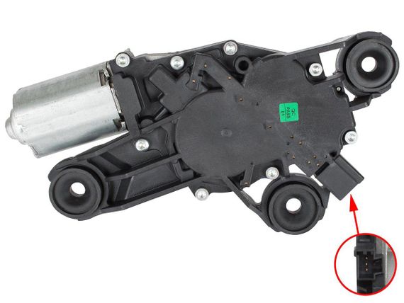Ford FOCUS II Turnier (04-12) моторчик двигун заднього двірника 3 контакти, Форд Фокус 2 | Зображення 1