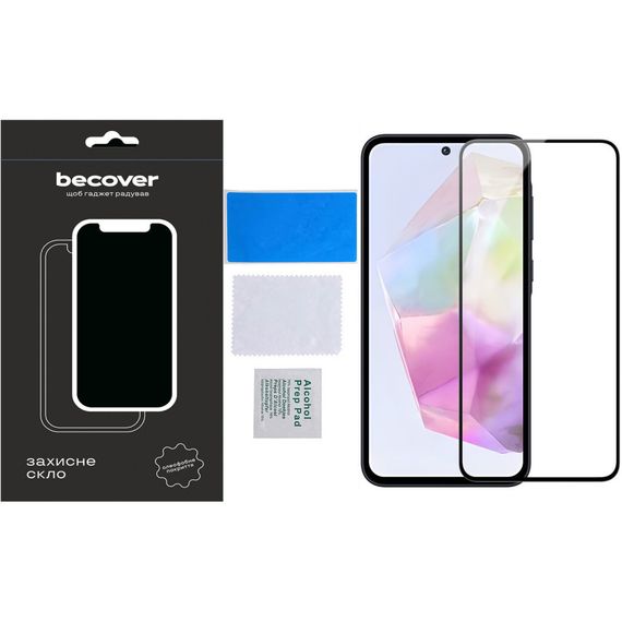 Скло захисне BeCover Samsung Galaxy A35 5G SM-A356 Black (711071) | Зображення 3