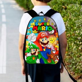 Рюкзак дитячий Маріо "Super Mario" 34х27см, міський ранець для хлопчика з принтом (00356)