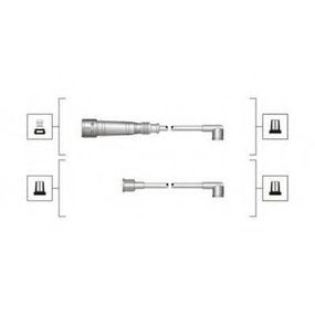 Комплект дротів запалювання (вир-во Magneti Marelli кор.код. MSQ0004) MAGNETI MARELLI 941319170004 на AUDI 4000 (89, 89Q, 8A, B3)